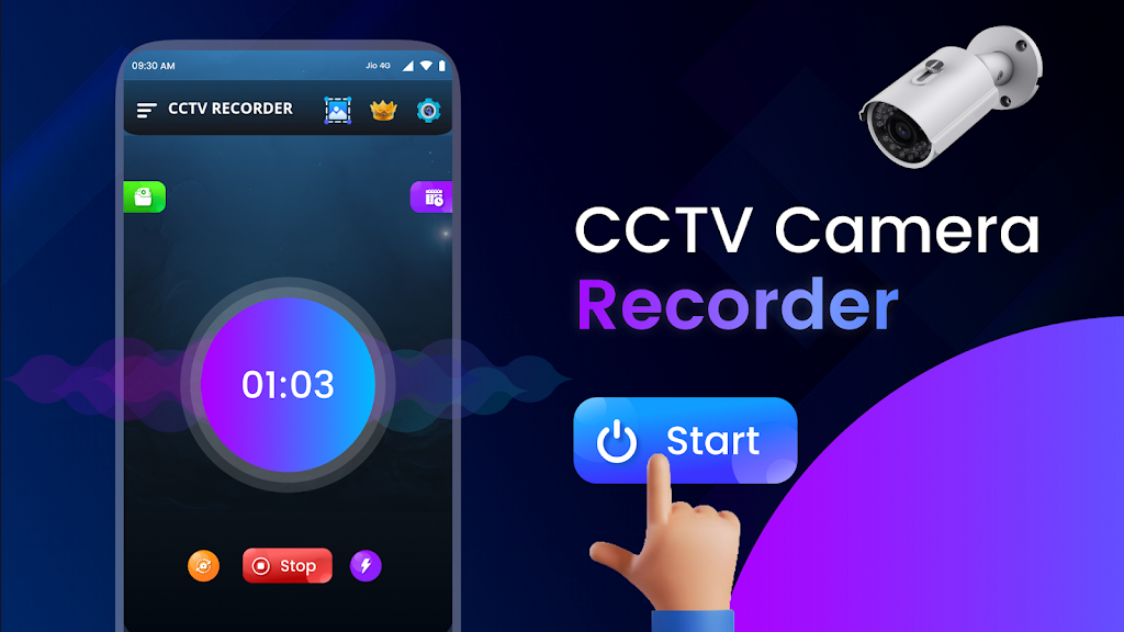 Schermata CCTV Camera Video Recorder App 0