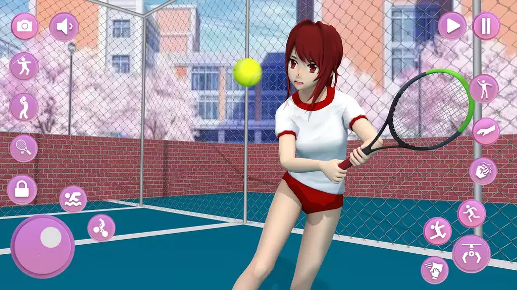 Anime School Girl Simulator 3D Ảnh chụp màn hình 1