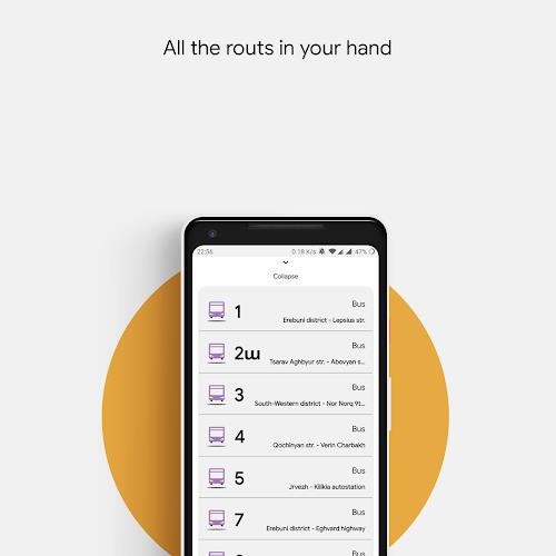 Schermata A2B. Yerevan Public Transport 1