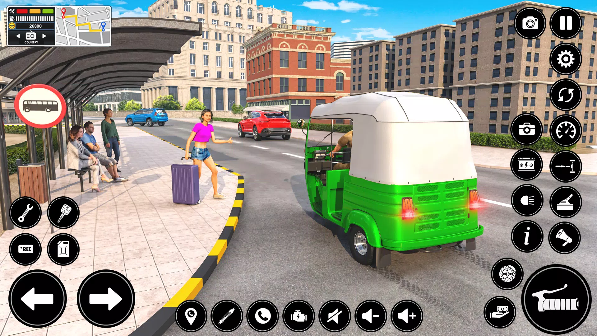 Auto Tuk Tuk Rickshaw Game Capture d'écran 0