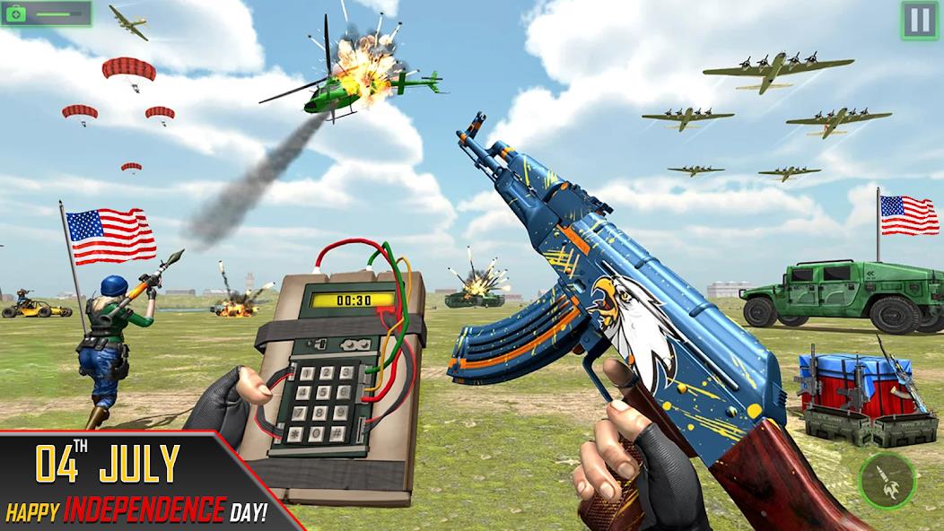 Gun Games Offline Fps Shooting Mod Ảnh chụp màn hình 0