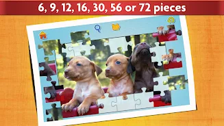 Juego de Perros Puzzle Niños Captura de pantalla 2