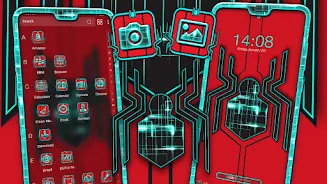 Tech Spider Launcher Theme Captura de tela 2