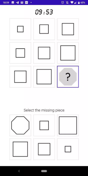 iQT: Raven IQ Test Capture d'écran 0