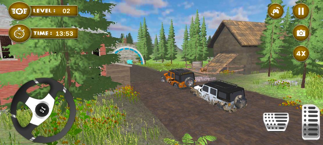 4x4 Mud Jeep Driving Games 3D Captura de tela 2