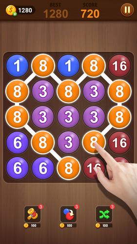 Merge bubble - Number game Captura de pantalla 3