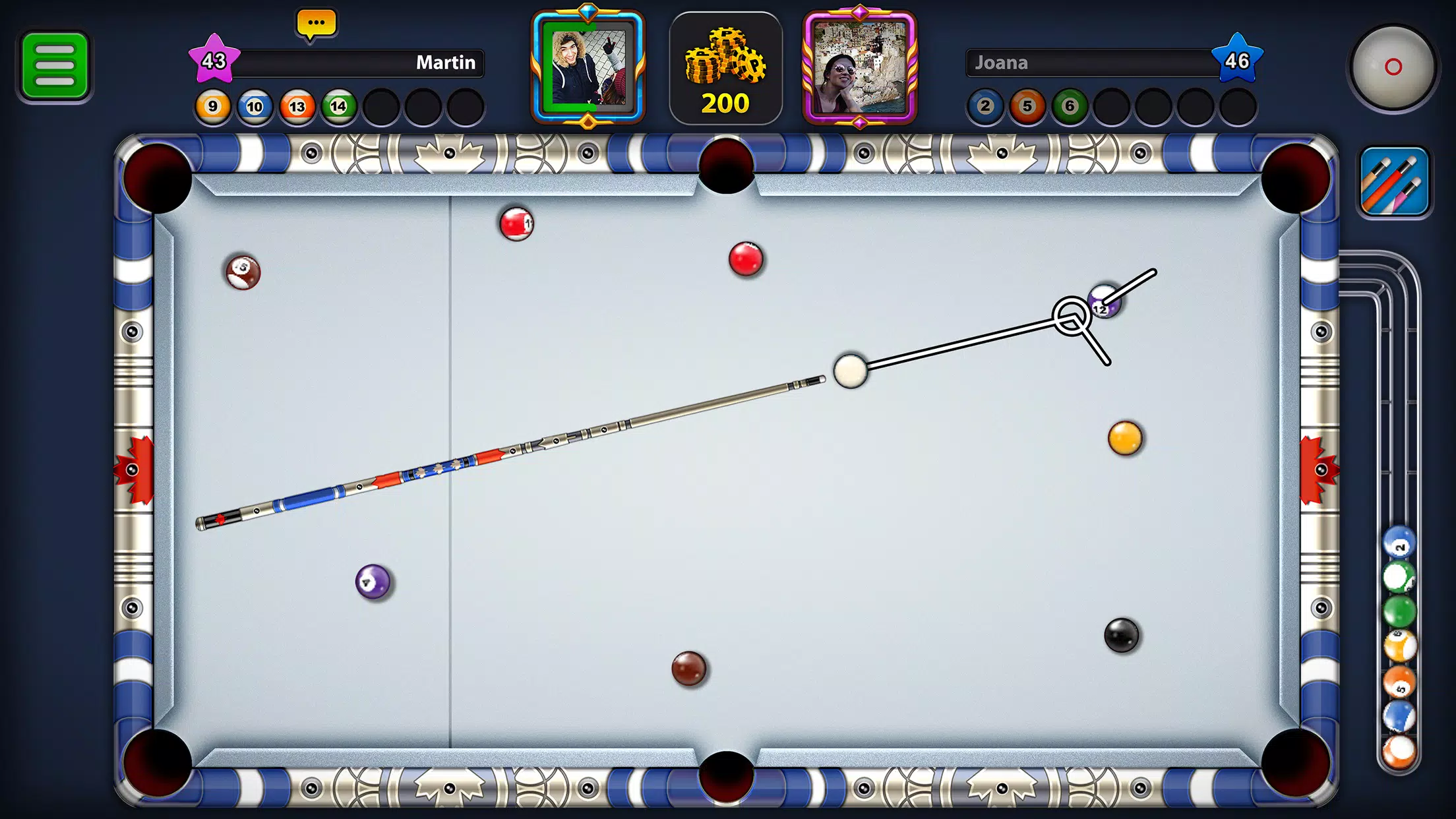 Billiards Game: 8 Ball Pool Ảnh chụp màn hình 1