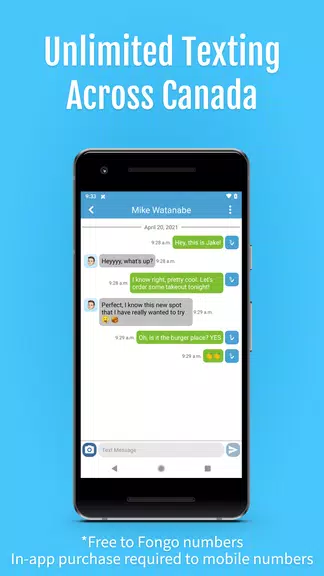 Schermata Fongo - Talk and Text Freely 3