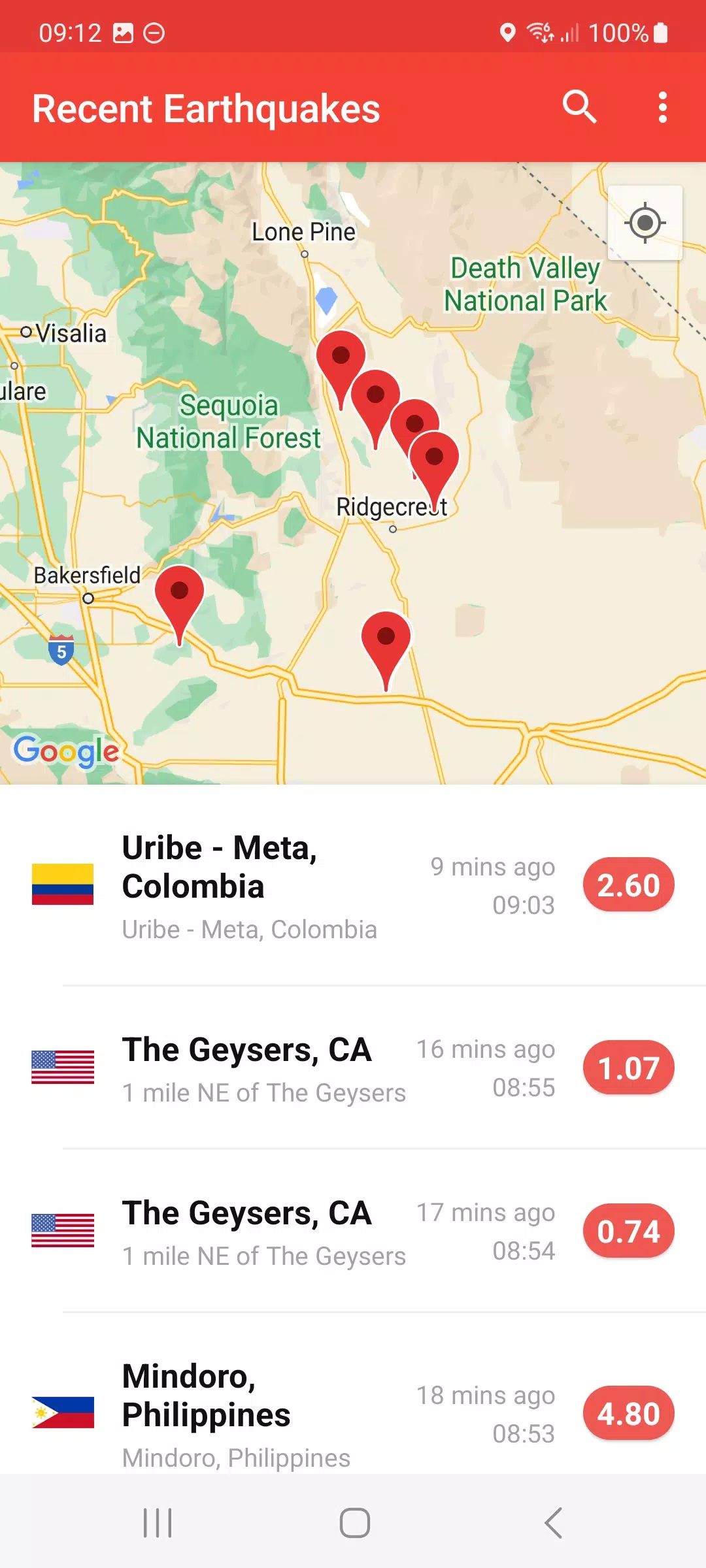 My Earthquake Alerts Captura de tela 2