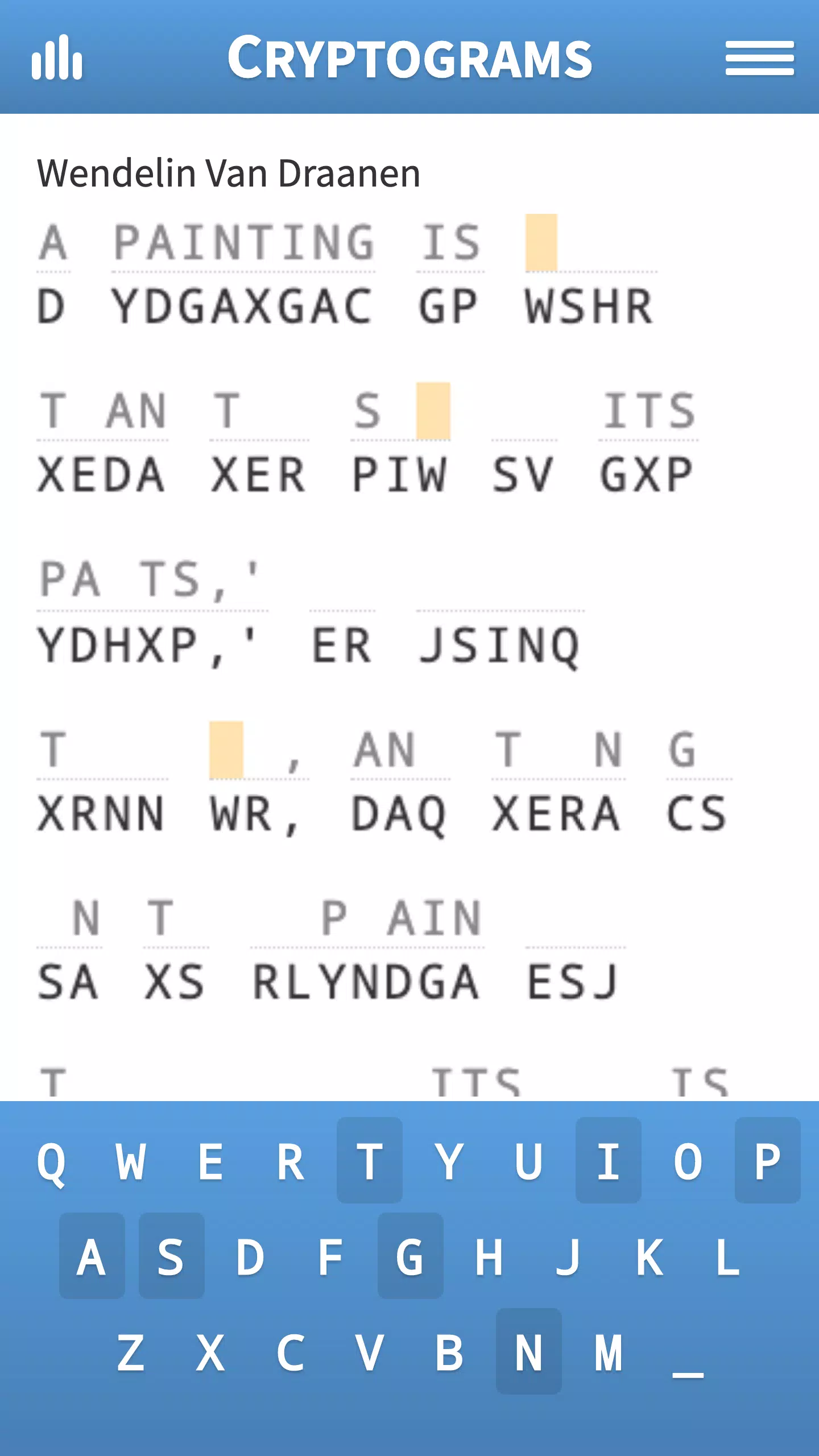 Cryptogram · Puzzle Quotes应用截图第0张