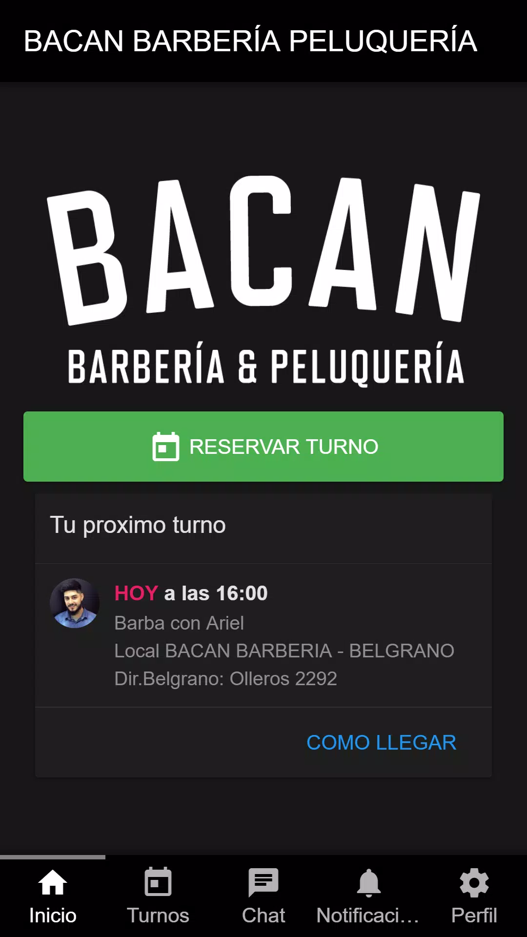 Bacan barbería y peluquería Zrzut ekranu 0