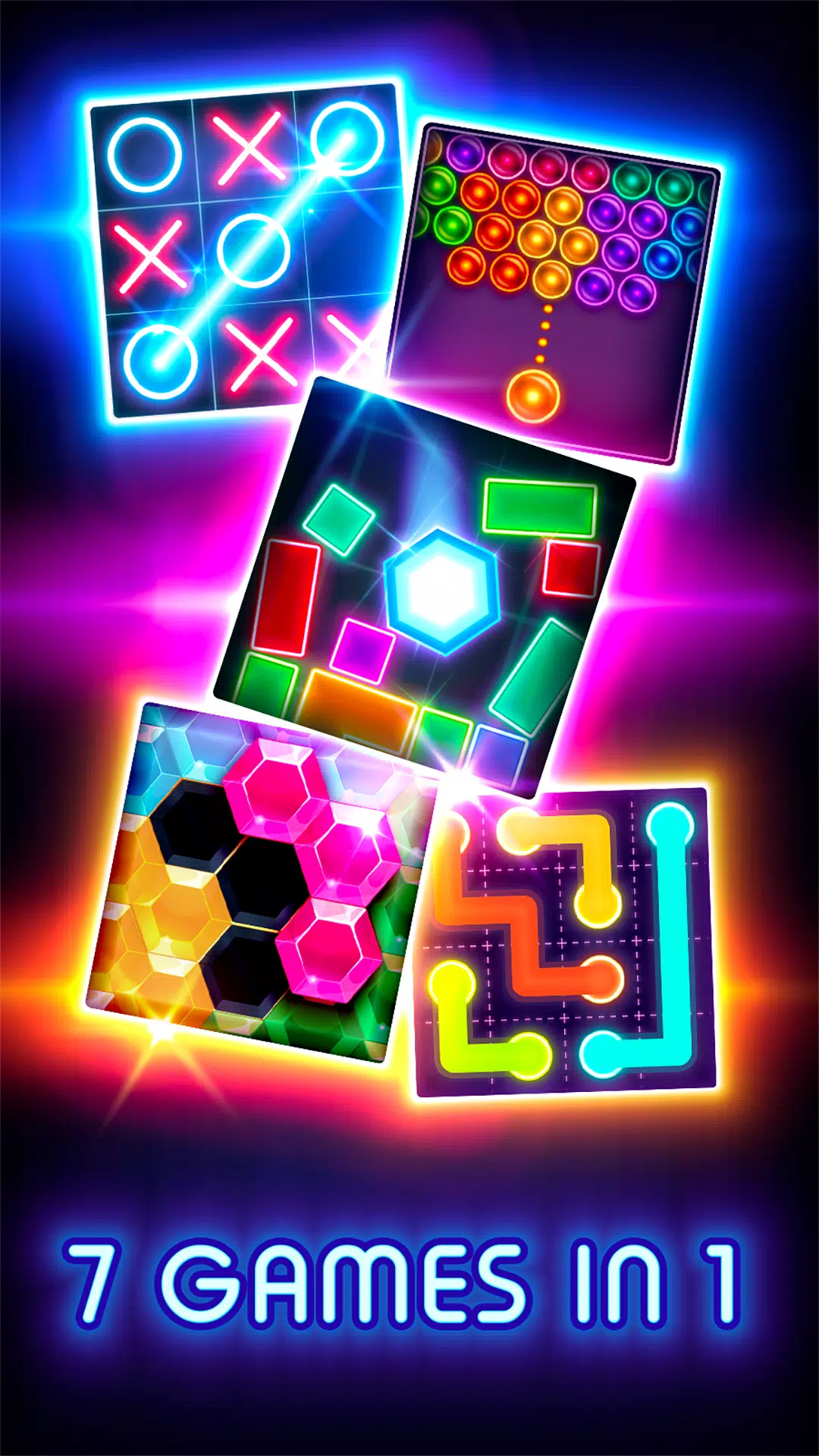 Tic Tac Toe Glow: 둘이서 하는 게임 스크린샷 2