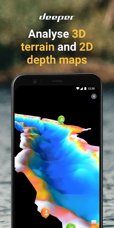 Fish Deeper - Fishing App Tangkapan skrin 1