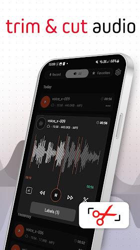 Voice Recorder Pro - VoiceX Tangkapan skrin 1