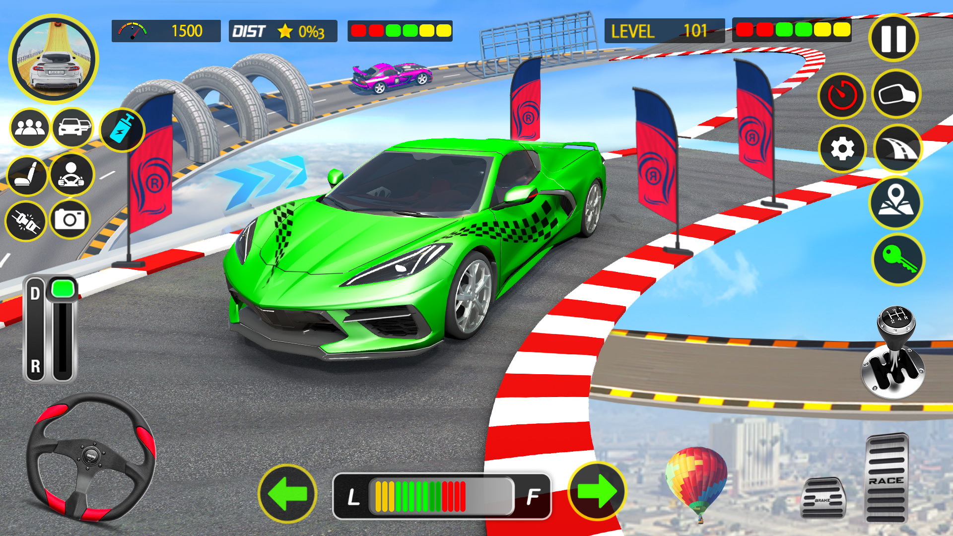 Ramp Car Stunts GT Car Game Schermafbeelding 2