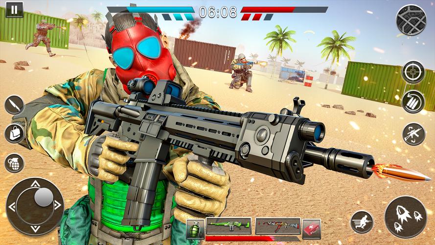 FPS槍射擊遊戲離線：槍遊戲 - 陸軍遊戲應用截圖第1張