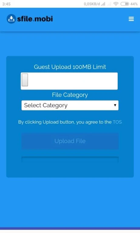 Sfile Mobi - Monetizing Your File Capture d'écran 1