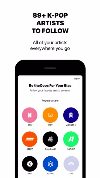 theQoos: K-Pop News, Friends, Music & Community ภาพหน้าจอ 1