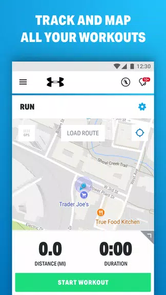 使用Map My Run记录跑步应用截图第0张