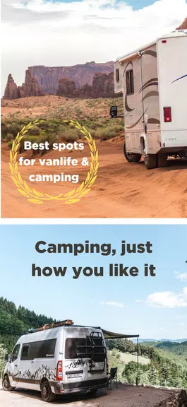 StayFree Vanlife Camping Sites Скриншот 2