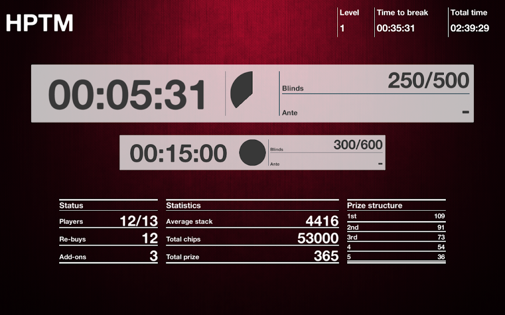 Home Poker Tournament Player应用截图第3张