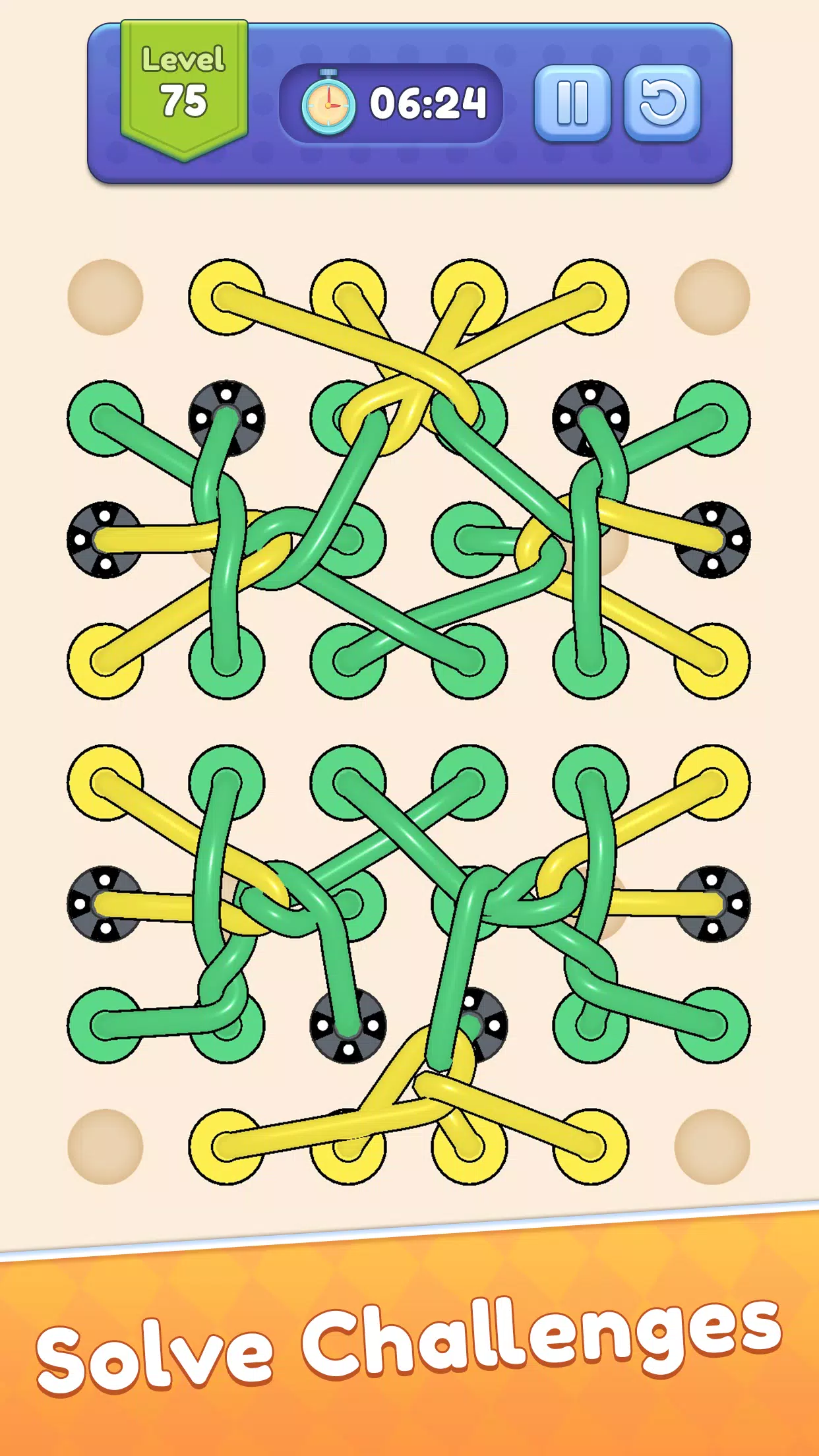 Tangle Out: Rope Puzzle ဖန်သားပြင်ဓာတ်ပုံ 1