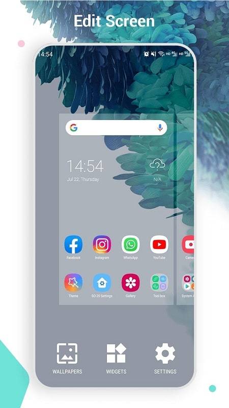 SO S20 Launcher for Galaxy S スクリーンショット 1