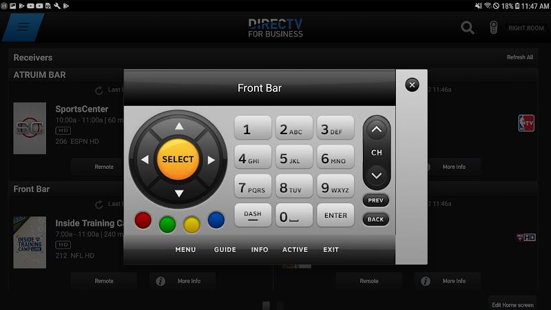 DIRECTV FOR BUSINESS Remote スクリーンショット 1