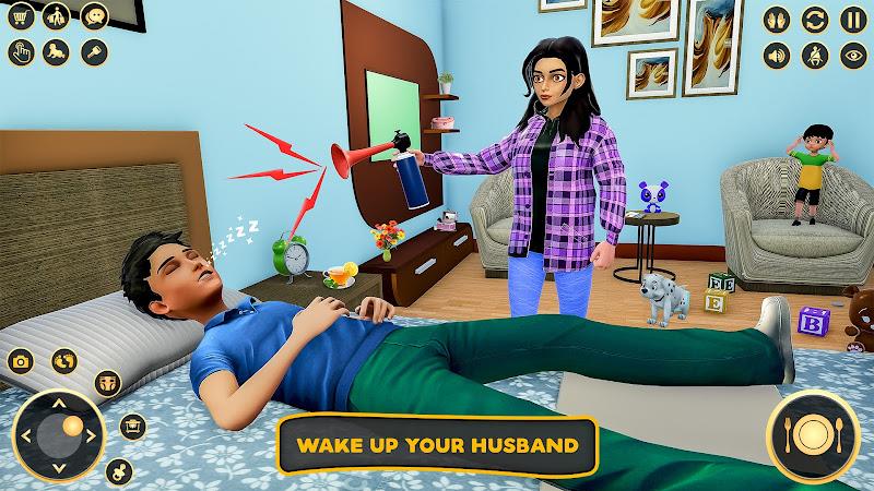 Pregnant Mom Family Game 3D स्क्रीनशॉट 0