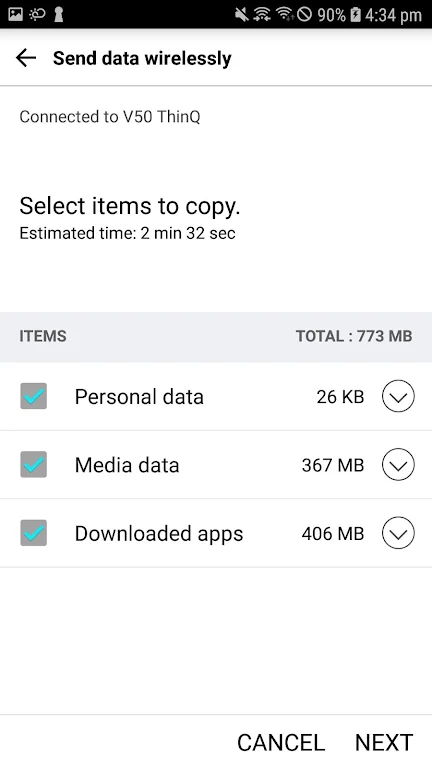 LG Mobile Switch (will closed) Captura de tela 2