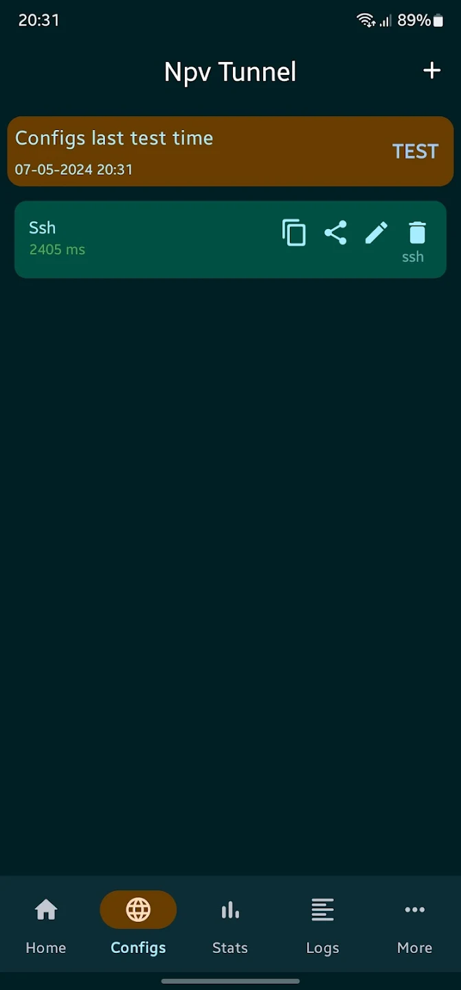 Npv Tunnel V2ray/Psiphon/SSH Schermafbeelding 1