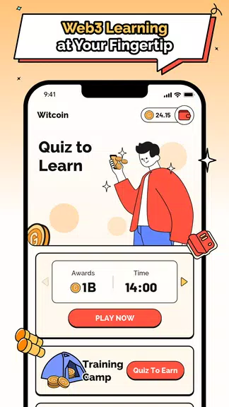 Witcoin: Web3 Play to Learn Captura de tela 0