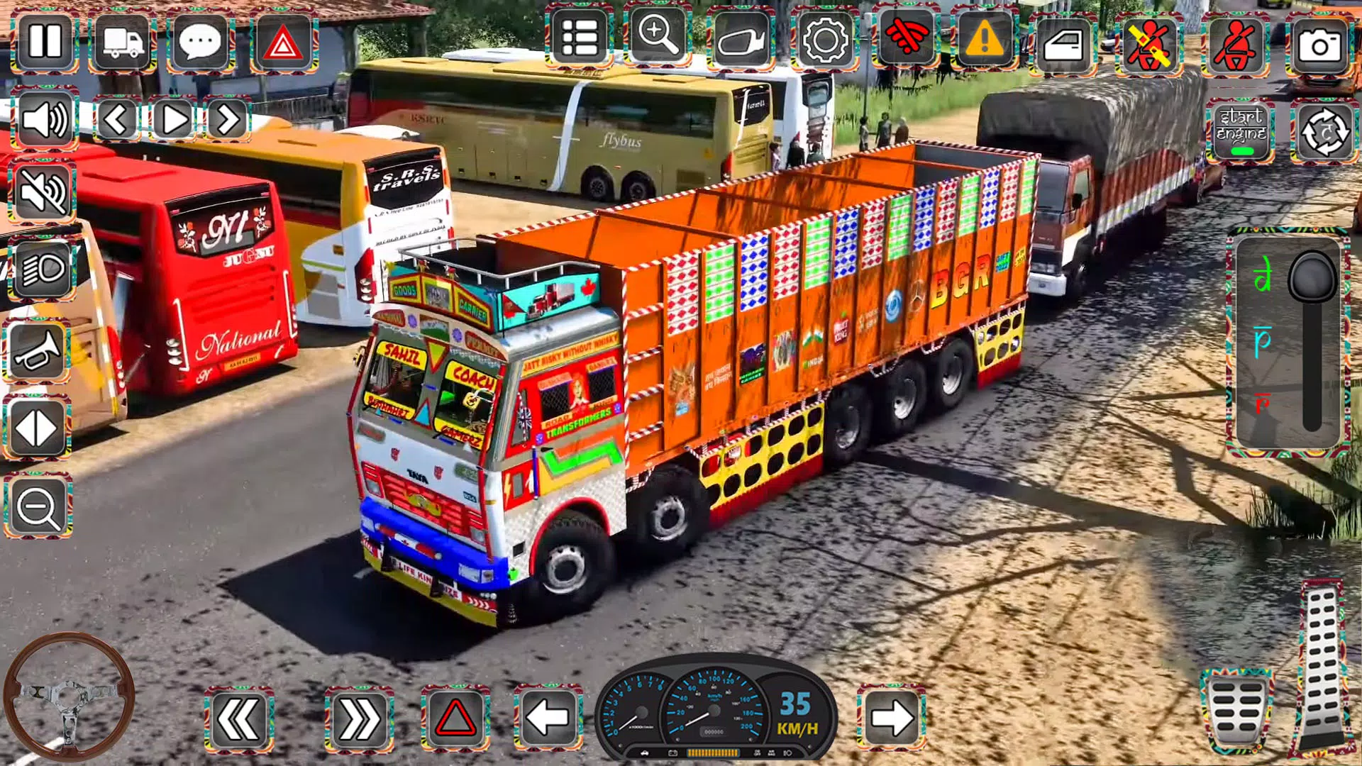 Indian Truck Driver Simulator Captura de tela 1