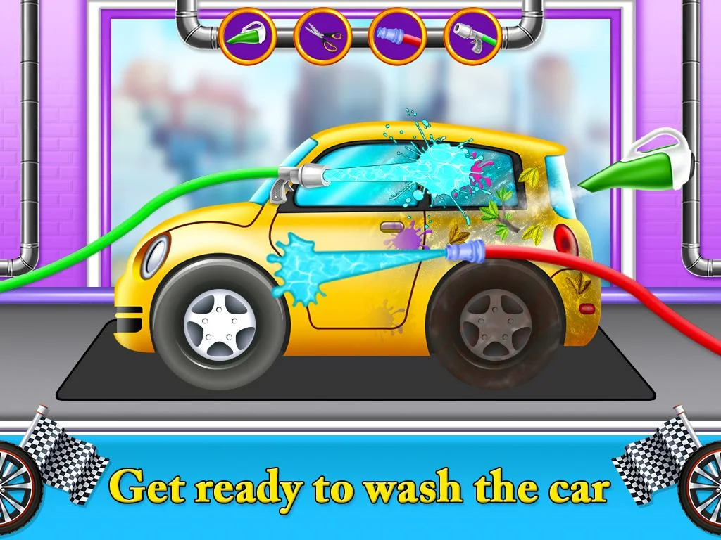 Auto car wash garage game Screenshot 0