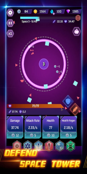 Space Tower - Galaxy Tower TD Mod 스크린샷 0