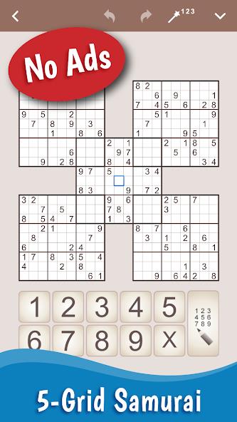 MultiSudoku: Samurai Sudoku Mod Capture d'écran 0