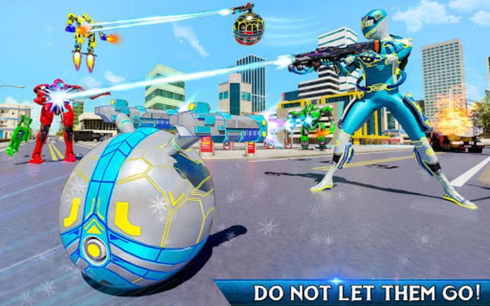 Snow Ball Robot Bike Games スクリーンショット 1