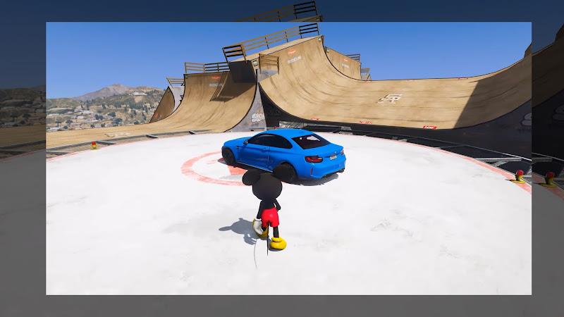 Mickey Race Mega Ramp Car স্ক্রিনশট 0