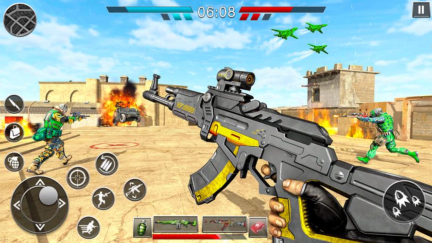 FPS槍射擊遊戲離線：槍遊戲 - 陸軍遊戲應用截圖第0張