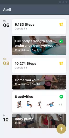 Schermata MyPersonalTrainer - FitnessApp 1