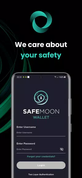 SafeMoon ဖန်သားပြင်ဓာတ်ပုံ 1