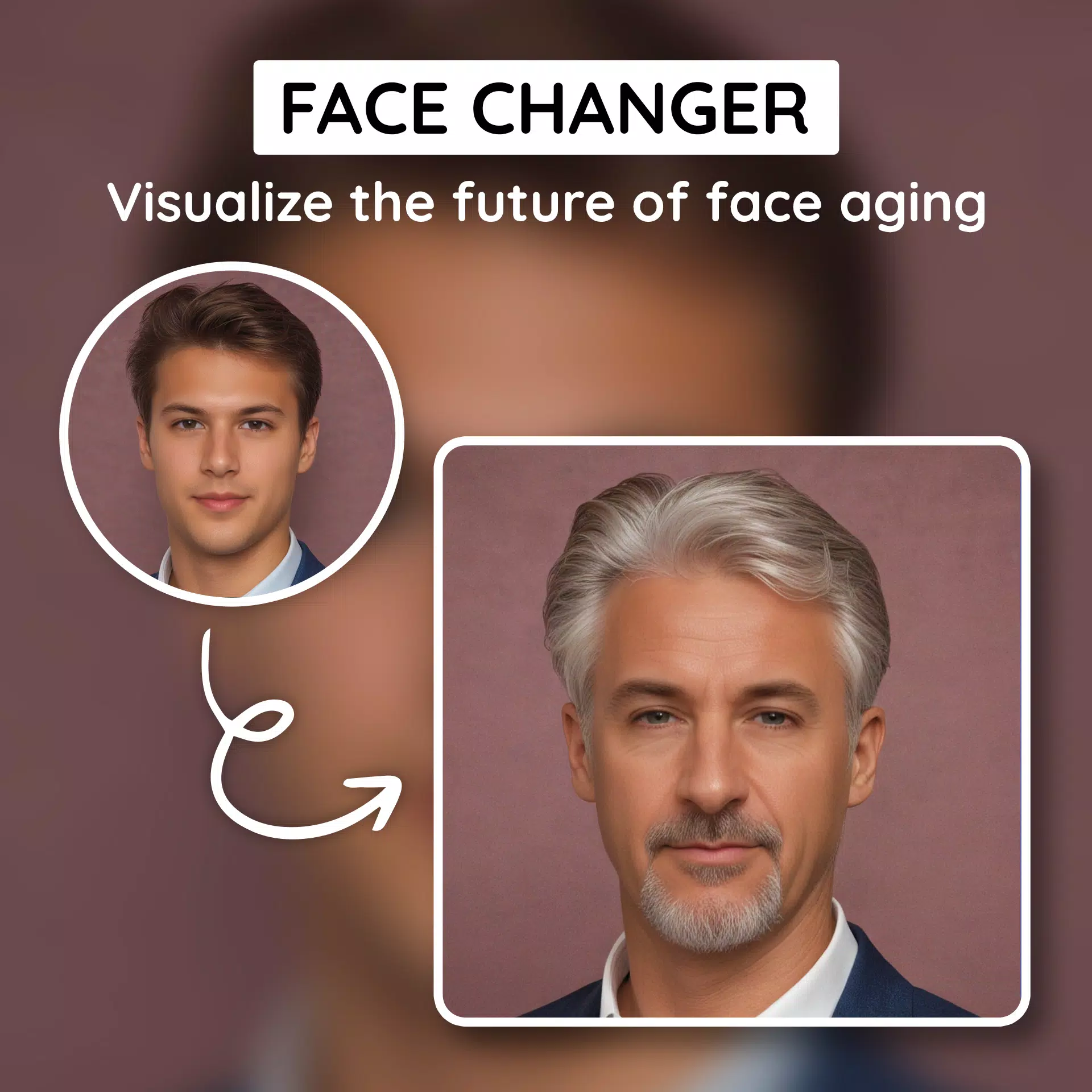 Future Self Face Aging Changer Captura de tela 0