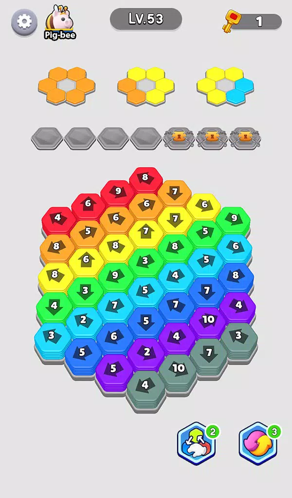 Bee Out - Hexa Away Puzzle Ảnh chụp màn hình 0