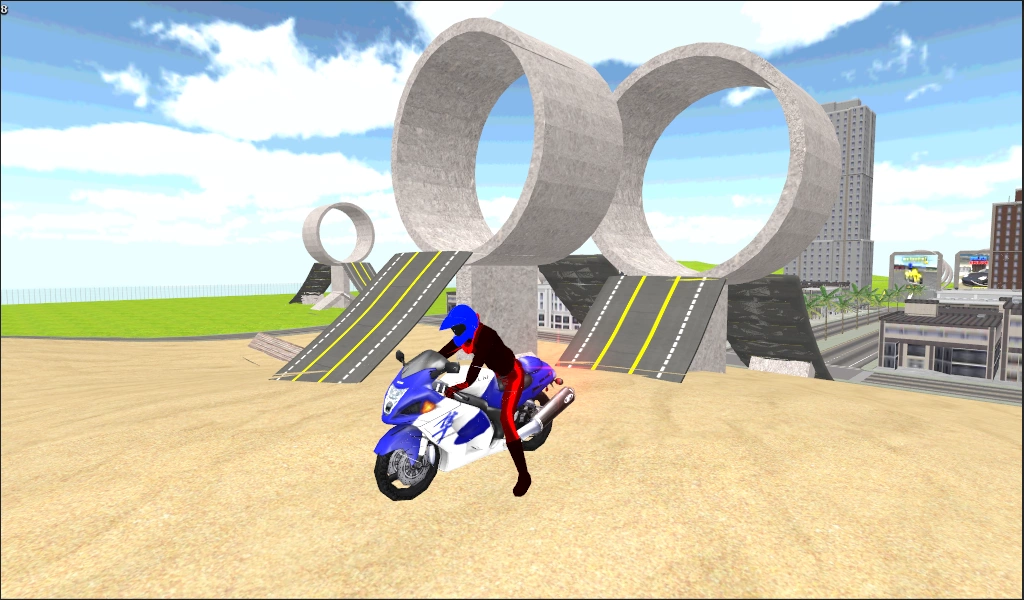 Motorbike Stunt Race 3D Tangkapan skrin 2