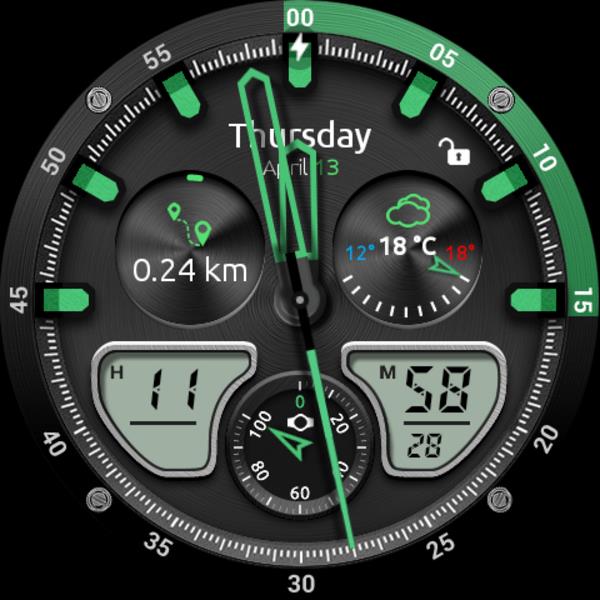 Fury Watch Face Ekran Görüntüsü 2