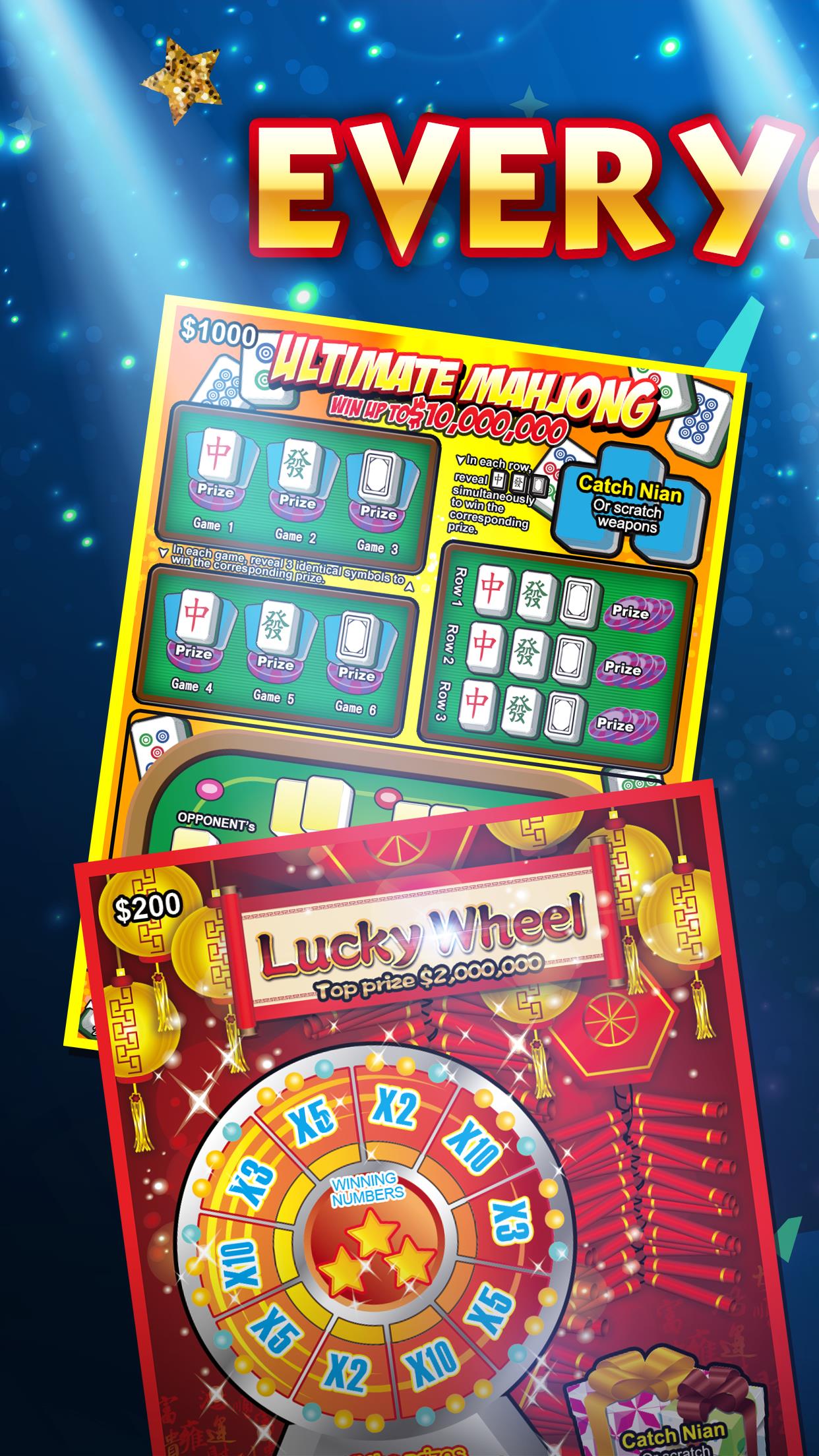 Lottery Scratch Off - Mahjong স্ক্রিনশট 0