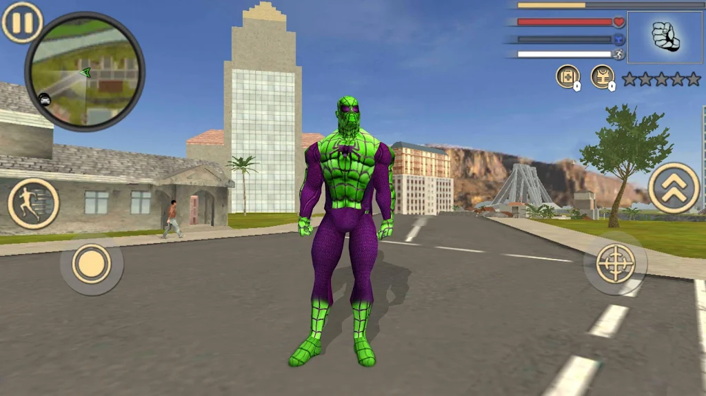 Spider Rope Hero Frog Ninja Strange Gangster Crime Schermafbeelding 0