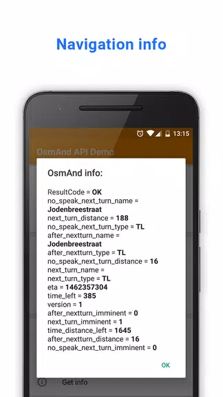 OsmAnd API Demo ဖန်သားပြင်ဓာတ်ပုံ 1