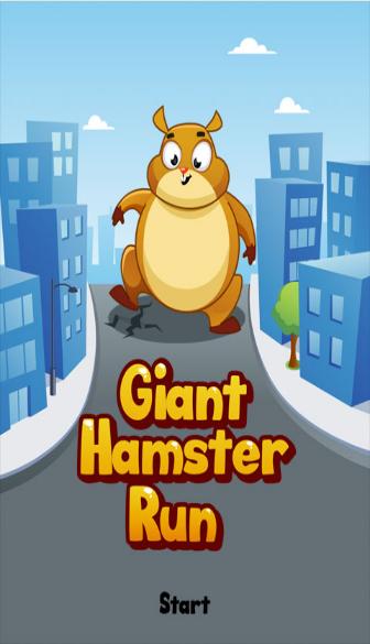 Giant Hamster Run स्क्रीनशॉट 0