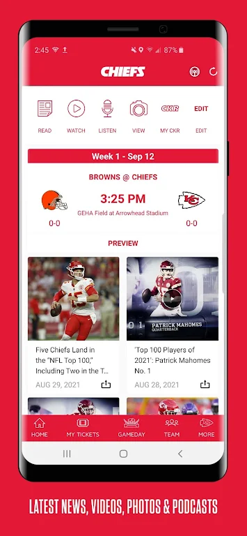 Chiefs Mobile Tangkapan skrin 1